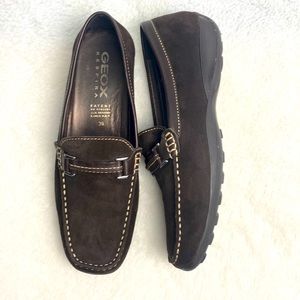 Geox Respira Loafer Sz 39 Dark Brown